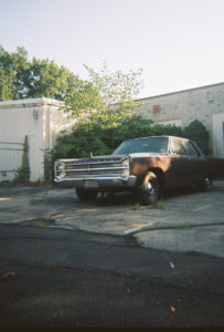 A photo of a vintage car