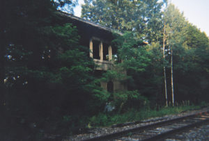 A photo of an abandoned train station in PA