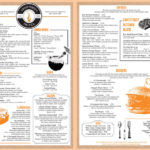 Front and back pages for Lightstreet Hotel's restraurment menu